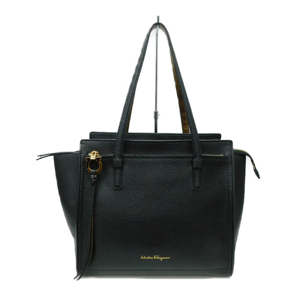 Salvatore Ferragamo Handbags - Salvatore Ferragamo Gancini Tote Bag Black